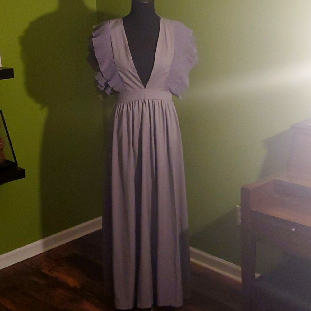 Gray Maxi Dress